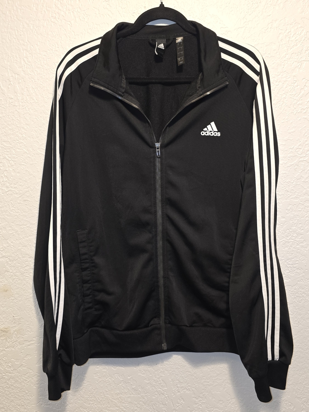 adidas Black 3-Stripe Track Jacket
